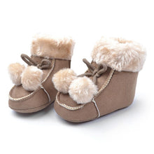 Baby Girl Boy Toddler Infant Soft Sole Winter Snow Keep Warm Crib Shoes Fur Boot 0-18 Months UBY