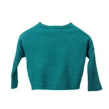 Baby Girl Cartoon Animal Pattern Top Green Long Sleeve Loose Cotton Sweater 2-7Y UBY