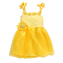 Baby Girl Tutu Dress With Peony Flower Toddler Strip Summer Dresses Sundress Vestido FM01 UBY