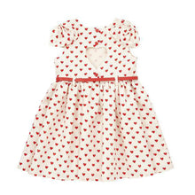 Baby Girls 2-7Y Bowknot Love Peach Heart Tutu Princess Dress Kids Backless Chiffon Dresses UBY