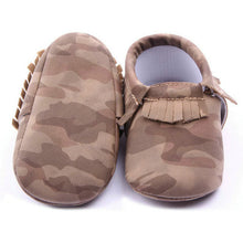 Baby Girls Boys Camouflage Crib Shoes Toddler Tassel Soft Slippers Shoes 0-12M UBY
