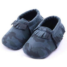 Baby Girls Boys Camouflage Crib Shoes Toddler Tassel Soft Slippers Shoes 0-12M UBY