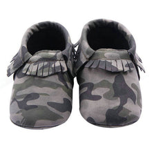 Baby Girls Boys Camouflage Crib Shoes Toddler Tassel Soft Slippers Shoes 0-12M UBY