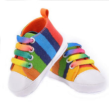 Baby Girls Boys Rainbow Star Canvas Shoes Soft First Walker Casual Toddler Shoe 9 Colors  UBY