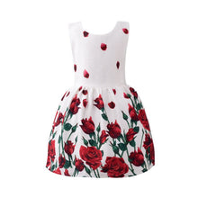Baby Girls Dresses Kids Clothes Brand Children Dress for Girls Clothes Rose Flower Dobby Princess Dress Christmas 3-8Y PY2 UBY