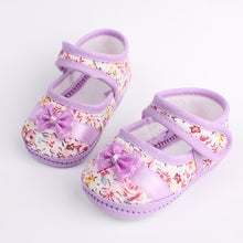 Baby Girls First Walkers Flowers Bow Toddler Shoes born Baby Shoes For 3-12 Months Soft Sole  UBY
