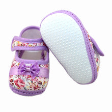 Baby Girls First Walkers Flowers Bow Toddler Shoes born Baby Shoes For 3-12 Months Soft Sole  UBY