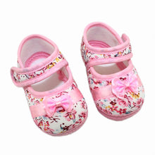 Baby Girls First Walkers Flowers Bow Toddler Shoes born Baby Shoes For 3-12 Months Soft Sole  UBY