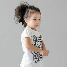 Baby Girls Kids Korean Tiger Printed Casual T-shirt Cotton Blouse Shirt Clothes UBY