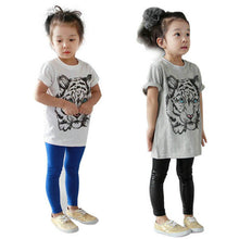 Baby Girls Kids Korean Tiger Printed Casual T-shirt Cotton Blouse Shirt Clothes UBY