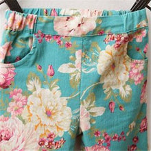 Baby Girls Pants Lovely Pattern Printed Feet Trousers Toddler Jeans Pencil Pants 2-6Y HT UBY