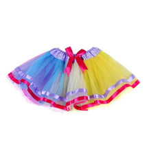 Baby Girls Polyester Rainbow Tutu Party Pettiskirt Ballet Dance Wear Skirt 2-7Y UBY