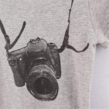 Baby Kid Boys Camera Print Casual T-shirt Short Sleeve Pullover Shirt Tops 2-7Y UBY