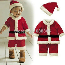 Baby Kid Boys Christmas Suits Xmas Santas Clothes JumpsuitsHat Cosplay OutfitFreeUBY