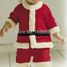 Baby Kid Boys Christmas Suits Xmas Santas Clothes JumpsuitsHat Cosplay OutfitFreeUBY
