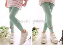 Baby Kid Girl Cotton Pant Embroidery Bird Warm Stretchy Leggings Trousers FreeUBY