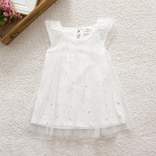 Baby Kid Girls Sleeveless One Piece Gauze Sequins Dress Party Tutu Dress 0-3Y UBY