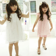 Baby Kid Girls Sleeveless One Piece Gauze Sequins Dress Party Tutu Dress 0-3Y UBY