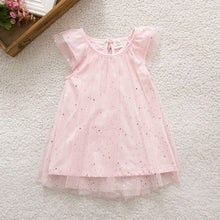 Baby Kid Girls Sleeveless One Piece Gauze Sequins Dress Party Tutu Dress 0-3Y UBY