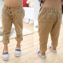 Baby Kids Boys Retro Clothes Khaki Casual Pants Straight Trousers 2-7Y Children Capris  UBY