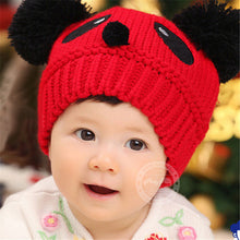 Baby Kids Cartoon Panda Ball Handmade Knitted Crochet Beanie Cap Winter Hat UBY