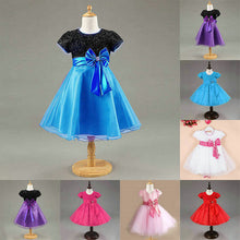 Baby Kids Girl Toddler Princess Pageant Wedding Party Tutu Dress Lace Bow Sequins Summer Dresses UBY