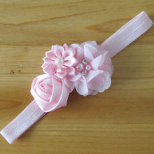 Baby Kids Girls Infant Flower Rose Rhinestone Headbands Hair Bow Band Headwear 6M-3YUBY