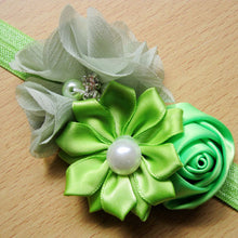 Baby Kids Girls Infant Flower Rose Rhinestone Headbands Hair Bow Band Headwear 6M-3YUBY