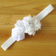 Baby Kids Girls Infant Flower Rose Rhinestone Headbands Hair Bow Band Headwear 6M-3YUBY