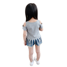 Baby Kids Girls Summer Short Sleeve Tops T-shirt Owl Printed Tassel Clothes 2-6T Lisa's Store UBY