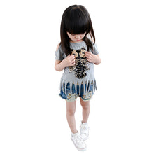 Baby Kids Girls Summer Short Sleeve Tops T-shirt Owl Printed Tassel Clothes 2-6T Lisa's Store UBY