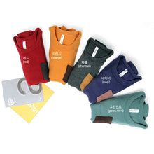Baby Kids Long Sleeve Crewneck T-shirt Pocket Decor Boy Girl Shirt Clothes 2-7 Y UBY