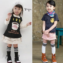 Baby Kids Toddlers Girls Cotton Stripes Socks School High Knee Socks2-7Y XL482 ForUBY