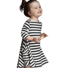 Baby  Mom Family Matching Outfits Dress Women Kids Pajamas Stripe Three Quater Sleeve Mother and Child Clothing UBY