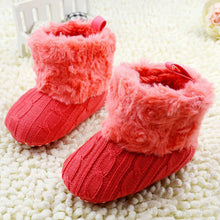 Baby Shoes Infants Crochet Knit Fleece Boots Wool Snow Crib Shoes Toddler Boy Girl Booties UBY