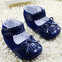 Baby Tassel Soft Sole Leather Shoes Infant Girl Toddler Bowknot Prewalker 0-18 MUBY