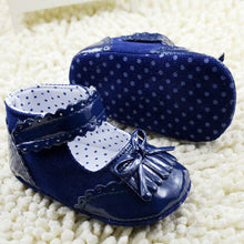 Baby Tassel Soft Sole Leather Shoes Infant Girl Toddler Bowknot Prewalker 0-18 MUBY