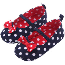 Baby Toddler Girls Princess Shoes Polka Dot Bowknot Soft Shoes 0-12 months M23 UBY