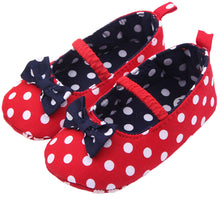 Baby Toddler Girls Princess Shoes Polka Dot Bowknot Soft Shoes 0-12 months M23 UBY
