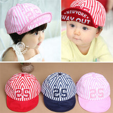 Baby Unisex Kids Girls Boys Stripes Snapbacks Hats Baseball Cap Flat Visor Snapback CapsUBY