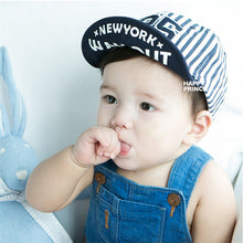 Baby Unisex Kids Girls Boys Stripes Snapbacks Hats Baseball Cap Flat Visor Snapback CapsUBY