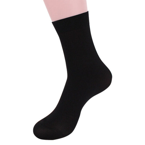 Bamboo Fiber Men Boy Middle Socks Breathable Socks Stockings Free Size 10 Pairs UBY