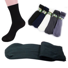Bamboo Fiber Men Boy Middle Socks Breathable Socks Stockings Free Size 10 Pairs UBY