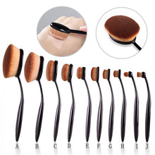 Beauty Make Up Toothbrush Shaped Foundation Powder Brushes Kit Face Cosmetic Make Up Brush Sets UBY