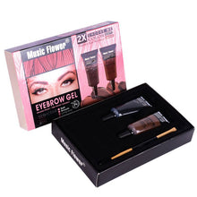 Beauty Waterproof EyelinerEyebrow Cream Mascara Gel Eyebrow With Brush Makeup 2 Colors UBY