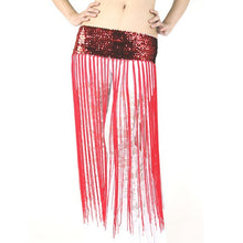 Belly oriental Dance Fringe Tassel Brilliant Hip Scarf sequined Skirt 5 colors UBY
