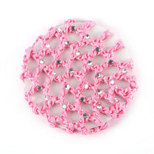 Bests Beautiful Bun Cover Snood Hair Net Ballet Dance Skating Crochet with DiamondUBY