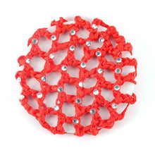 Bests Beautiful Bun Cover Snood Hair Net Ballet Dance Skating Crochet with DiamondUBY