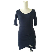 Black Women Irregular Bodycon Clubwear Nightclub Cocktail Mini Dress  UBY