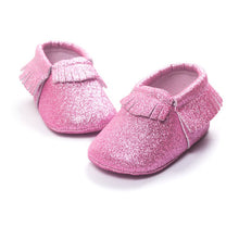 Bling Bling Party Tassel Toddler Moccasins First Walkers PU Leather Infant Toddler Soft Sole Crib Shoes Bebe Girl Lisa's Store UBY